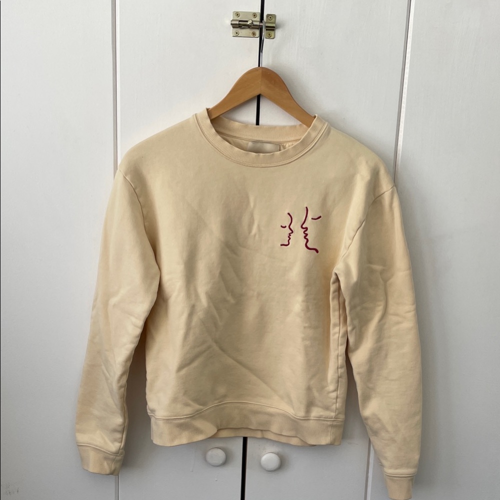 Paloma Wool pale yellow sweatshirt size small